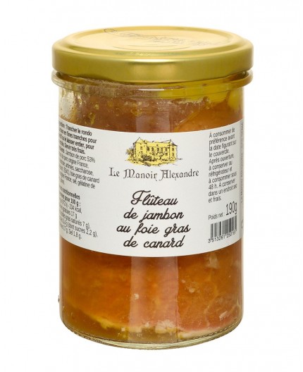 Flûteau de Jambon au Foie Gras de Canard - Bocal 190 g