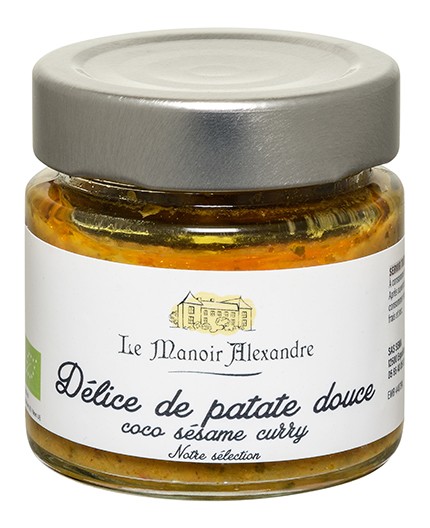 Délice de patate douce coco sésame curry - Bocal 100 g Délice de patate douce coco sésame curry - Bocal 100 g