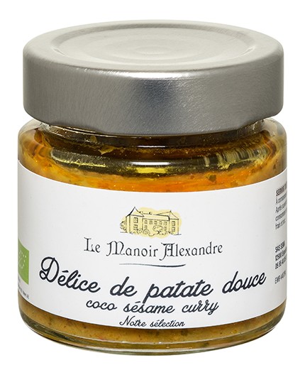 Délice de patate douce coco sésame curry - Bocal 100 g