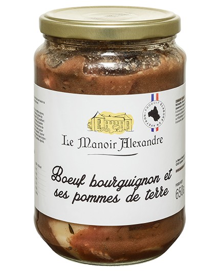 Boeuf bourguignon et ses pommes de terre - Bocal 650 g