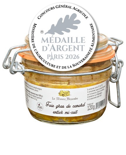 Foie Gras de Canard Entier Mi-Cuit - Bocal 120g