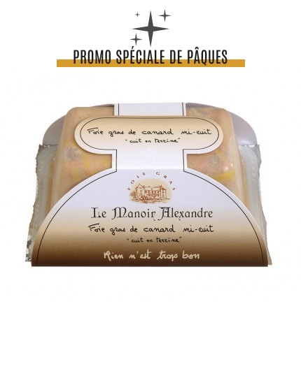 Foie Gras de Canard Mi-Cuit "Cuit en Terrine"-Opercule 450g