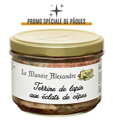 Terrine de Lapin aux Éclats de Cèpes - Bocal 180g