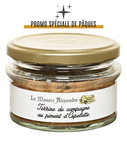 Terrine de Campagne au Piment d'Espelette - Bocal 100g