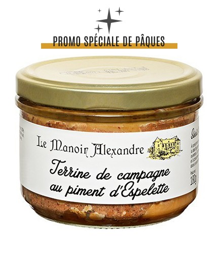 Terrine de Campagne au Piment d'Espelette - Bocal 180g
