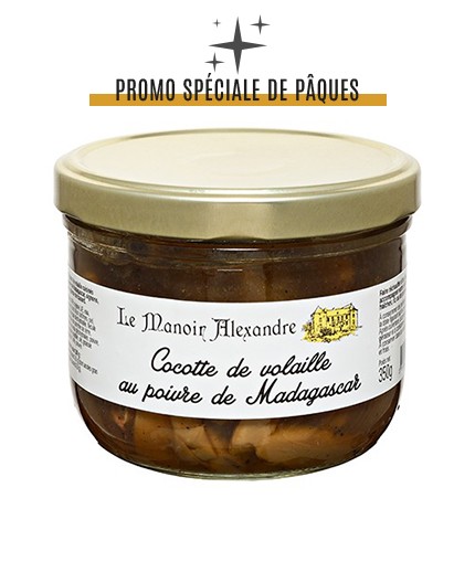 Cocotte de volaille au poivre de Madagascar - Bocal 350 g