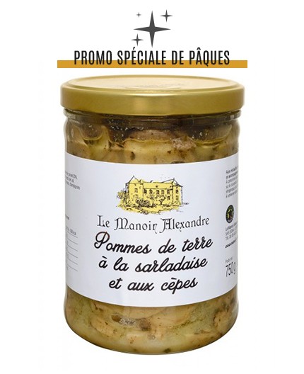 Pommes de Terre à la Sarladaise et aux Cèpes - Bocal 750 g