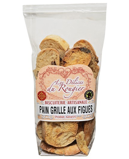 Pain grillé aux figues "Provenance Aveyron" - Sachet 70 g