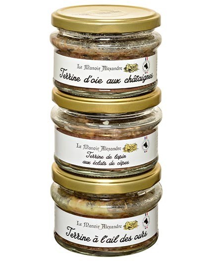 "Le Terroir" Lot de 3 Terrines 100 g
