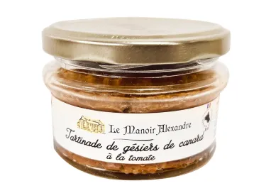 Tartinade de gésiers de canard à la tomate - Bocal 100g