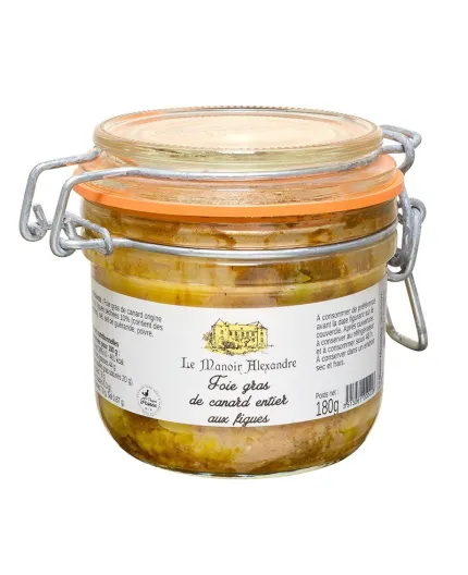 Foie Gras de Canard Entier aux Figues - Le Manoir Alexandre