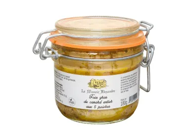 Foie Gras de Canard Entier aux 5 Poivres - Le Manoir Alexandre