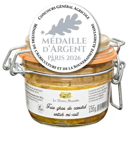 Foie Gras de Canard Entier Mi-Cuit - Le Manoir Alexandre