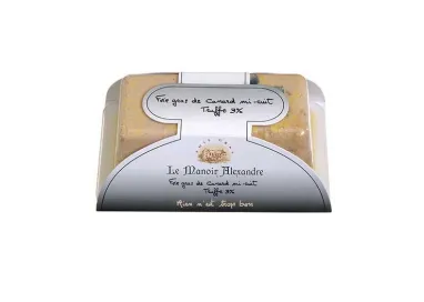 Foie Gras de Canard Mi-Cuit Truffe 3% - Le Manoir Alexandre