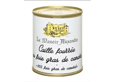 Caille Fourrée au Foie Gras de Canard, 30 % - Le Manoir Alexandre