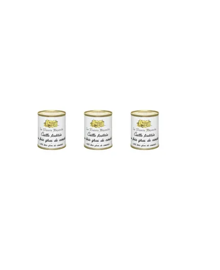 Lot de 3, Caille au Foie Gras de Canard, 30 % - Le Manoir Alexandre