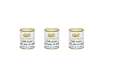 Lot de 3, Caille au Foie Gras de Canard, 30 % - Le Manoir Alexandre