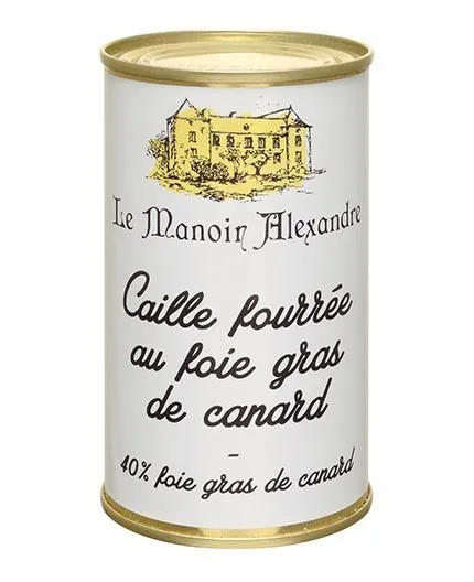 Caille Fourrée au Foie Gras de Canard, 40 % - Le Manoir Alexandre