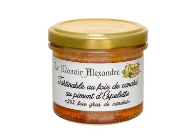 Tartinable Foie de Canard aux Piment d'Espelette - Le Manoir Alexandre