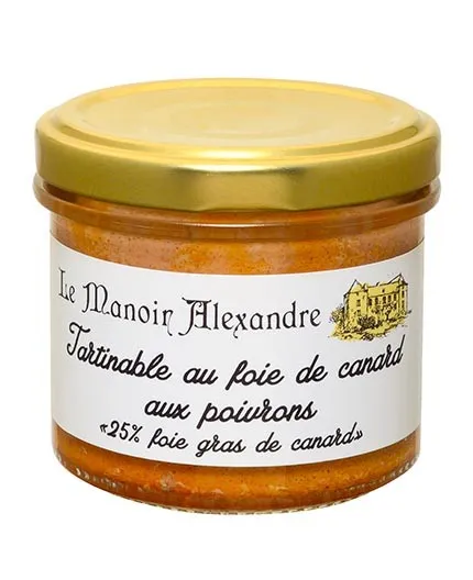 Tartinable Foie Gras de Canard aux Poivrons - Le Manoir Alexandre