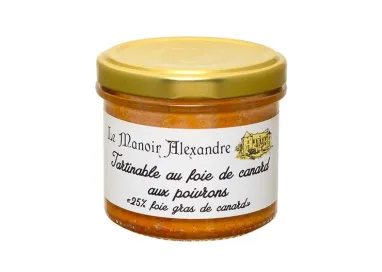 Tartinable Foie Gras de Canard aux Poivrons - Le Manoir Alexandre