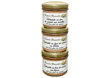 Lot de 3 Tartinables au Foie Gras, l'Authentique - Le Manoir Alexandre