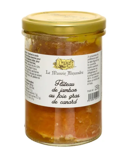 Flûteau de Jambon au Foie Gras de Canard, 42 % - Le Manoir Alexandre