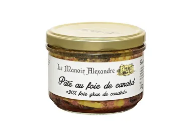 Pâté au Foie de Canard "20% Foie Gras de Canard"-Bocal 180 G - Le Manoir Alexandre
