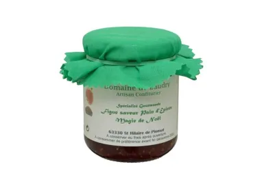 Spécialité Gourmande Figue Saveur Pain d'Épices "Cuisson au Chaudron de Cuivre à l'Air Libre" - Bocal 250 g