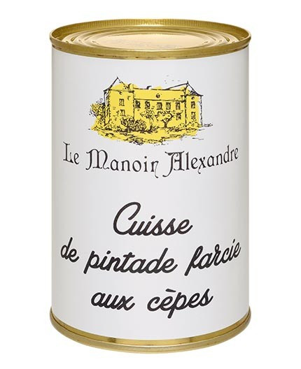 Cuisse de Pintade Farcie aux Cèpes - Boîte 400 g