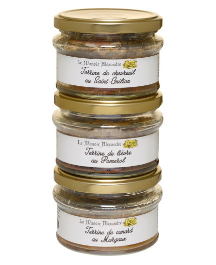 "Le Bordelais" Lot de 3 Terrines 100g