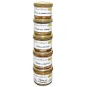 Lot de 5 Terrines, Originales, Bocaux de 90 g - Le Manoir Alexandre