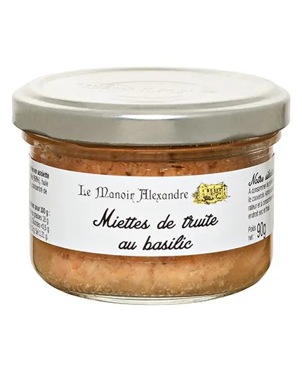 Miettes de Truite au Basilic - Le Manoir Alexandre