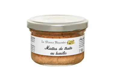 Miettes de Truite au Basilic - Le Manoir Alexandre