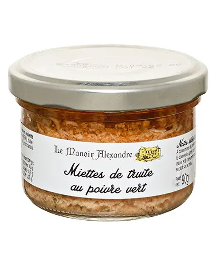 Miettes de Truite au Poivre Vert - Le Manoir Alexandre