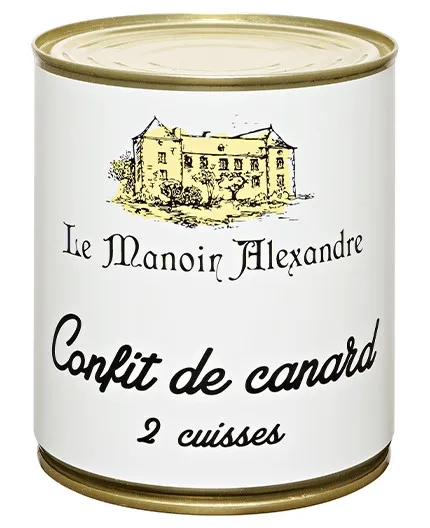 Confit de Canard, 2 Cuisses - Le Manoir Alexandre