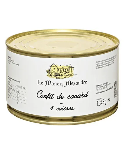 Confit de Canard, 4 Cuisses - Le Manoir Alexandre