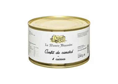 Confit de Canard, 4 Cuisses - Le Manoir Alexandre
