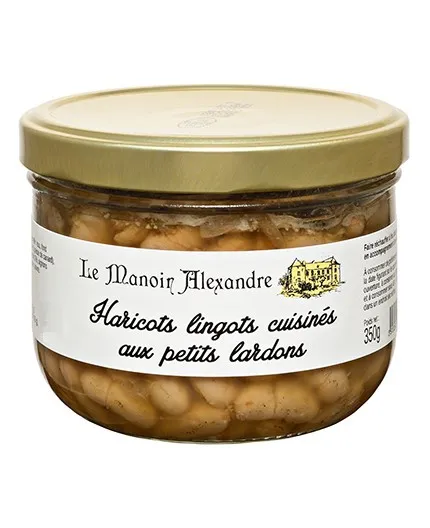 Haricots Lingots Cuisinés aux Petits Lardons - Le Manoir Alexandre