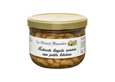 Haricots Lingots Cuisinés aux Petits Lardons - Le Manoir Alexandre