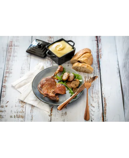 Pommes de Terre à la Sarladaise et aux Cèpes - Le Manoir Alexandre