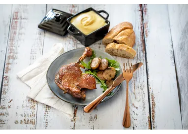 Pommes de Terre à la Sarladaise et aux Cèpes - Le Manoir Alexandre