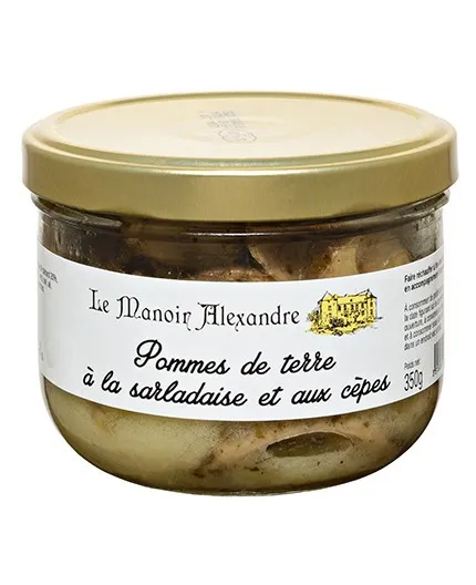 Pommes de Terre à la Sarladaise et aux Cèpes - Le Manoir Alexandre