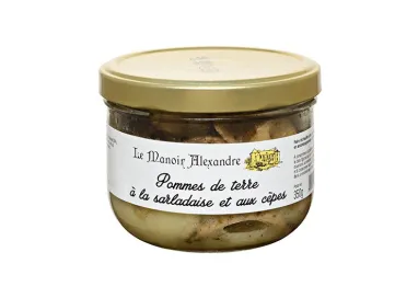 Pommes de Terre à la Sarladaise et aux Cèpes - Le Manoir Alexandre