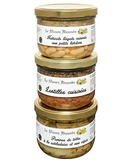 Lot de 3, Bocaux de Légumes Cuisinés - Le Manoir Alexandre