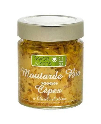 Moutarde Bio Cèpes à l'Huile d'Olive - Le Manoir Alexandre