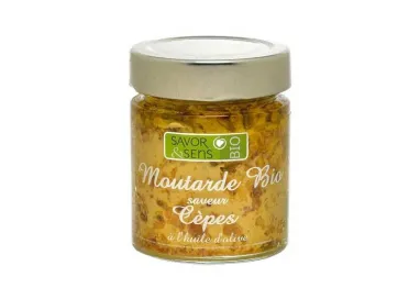 Moutarde Bio Cèpes à l'Huile d'Olive - Le Manoir Alexandre