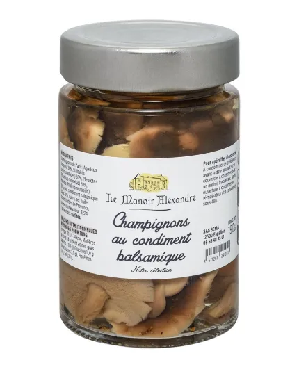 champignons-au-condiment-balsamique- le manoir alexandre