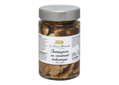 champignons-au-condiment-balsamique- le manoir alexandre