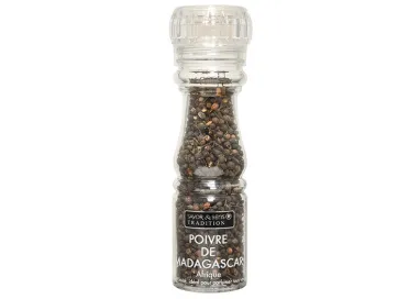 Moulin en verre poivre de Madagascar - 60g